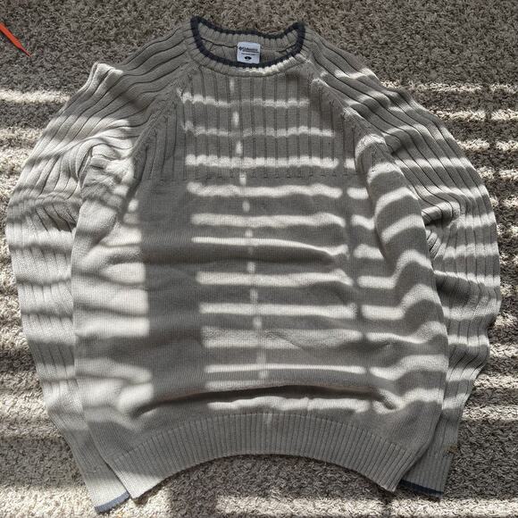 Columbia Pullover Sweater Mens L Brown Crew Neck Ribbed Knit 100% Cotton Casual - Picture 1 of 8